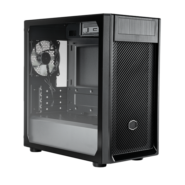 Cooler Master Elite 300 Steel táp nélküli ablakos MT Mini Tower számítógépház fekete