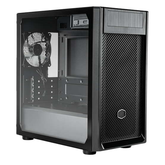 Cooler Master Elite 300 Steel táp nélküli ablakos MT Mini Tower számítógépház fekete