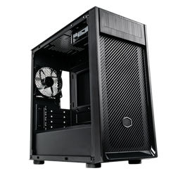 Cooler Master Elite 300 Steel táp nélküli ablakos MT Mini Tower számítógépház fekete