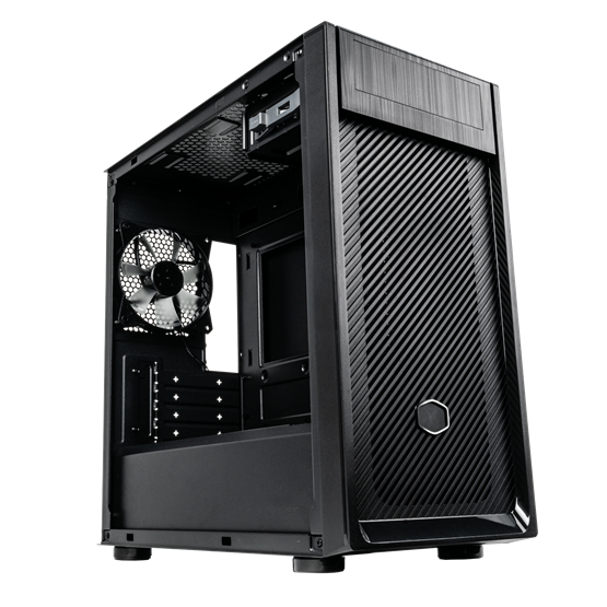 Cooler Master Elite 300 Steel táp nélküli ablakos MT Mini Tower számítógépház fekete