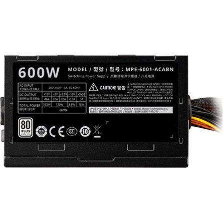 Cooler Master Elite V4 ATX desktop tápegység 600W 80+ BOX
