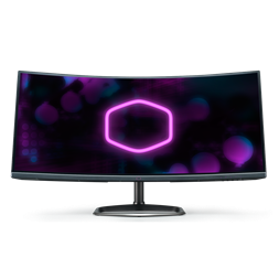 Cooler Master 34" GM34-CW  UWQHD VA 144Hz HDMI/DP fekete ívelt gamer LED monitor