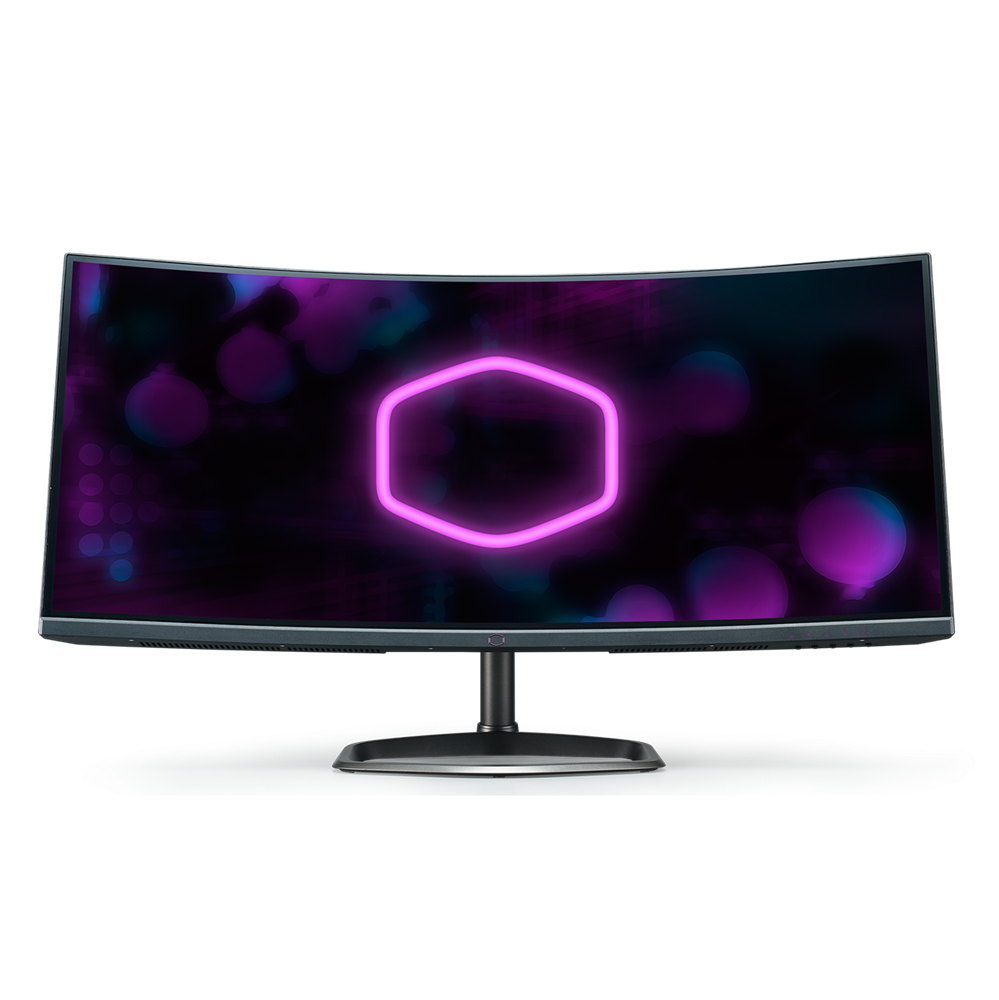 Cooler Master 34" GM34-CW  UWQHD VA 144Hz HDMI/DP fekete ívelt gamer LED monitor