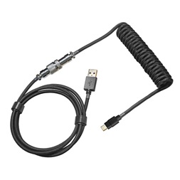 Cooler Master KB-CBZ1 1,5m USB Type-A - USB Type-C fekete tekercselt billentyűzetkábel