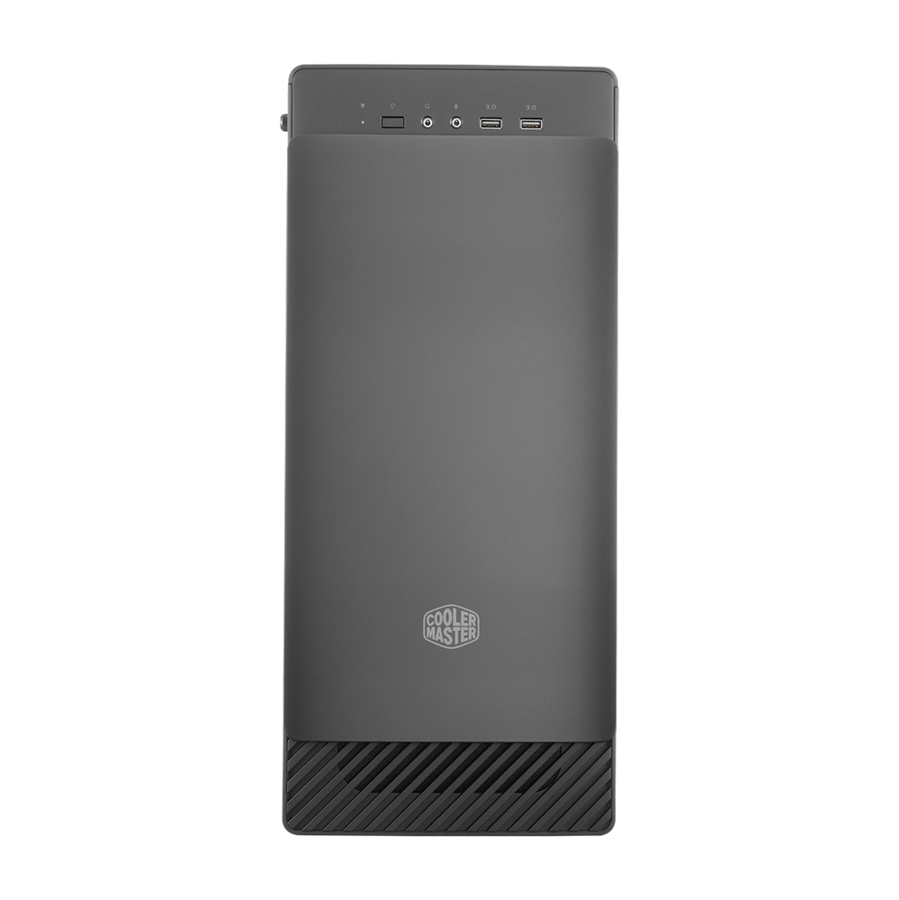 Cooler Master MASTERBOX E500 fekete (táp nélküli) edzett üveg midi ATX ház