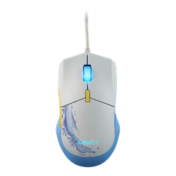 Cooler Master MM-310-WWOL2 MM310 SF6 Chun-Li fehér-kék vezetékes gamer egér