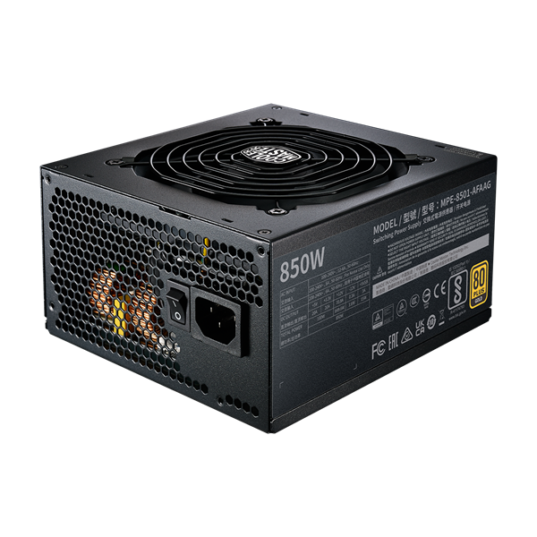 Cooler Master MPE-8501-AFAAG-3EU 850W 80+ Gold ventillátorral moduláris dobozos tápegység