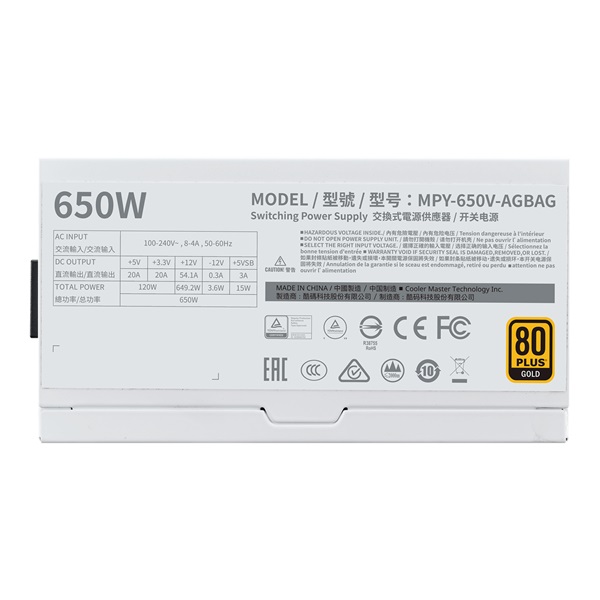 Cooler Master MPY-650V-AGBAG-EU táp