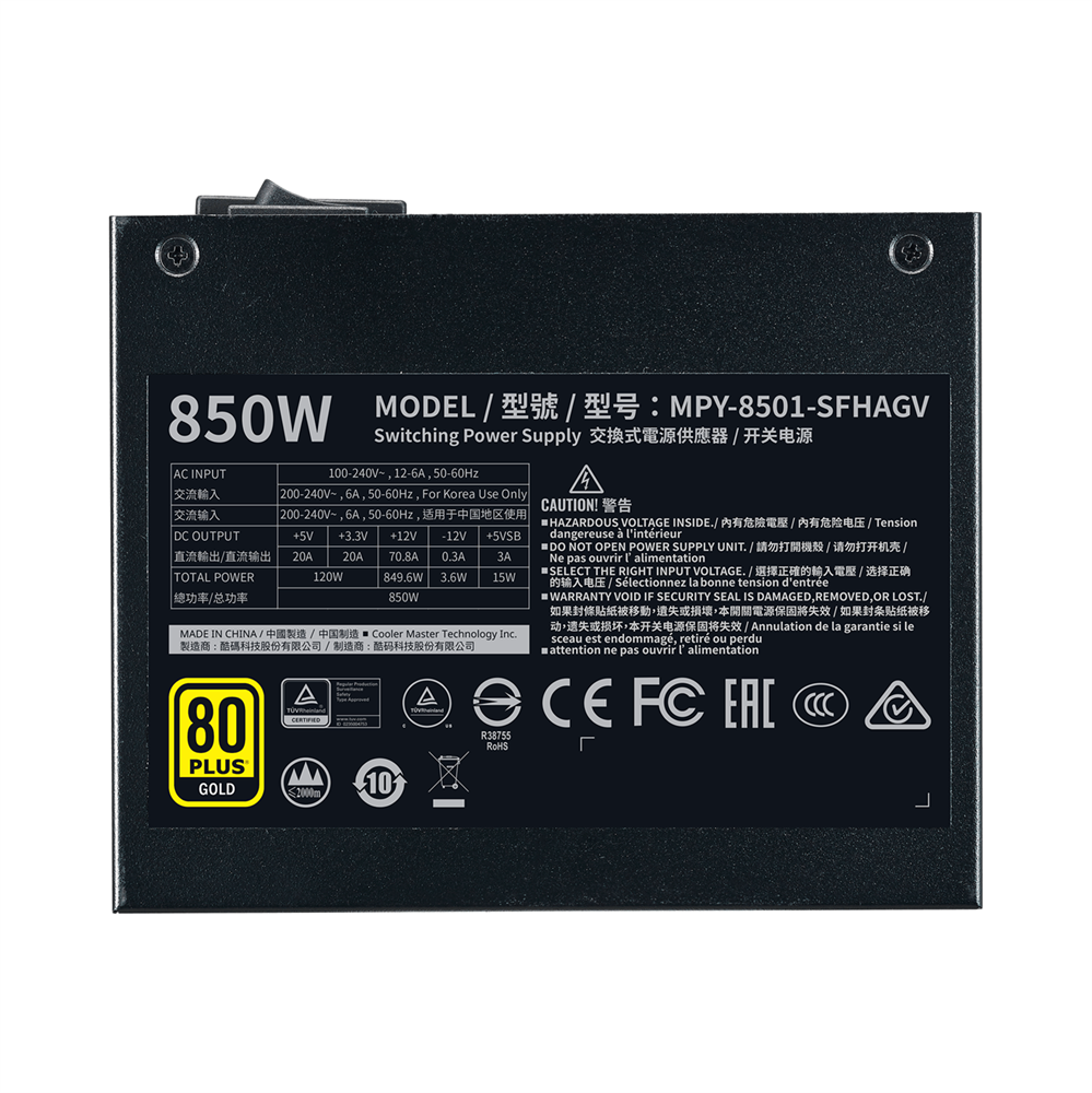 Cooler Master MPY-8501-SFHAGV-EU táp