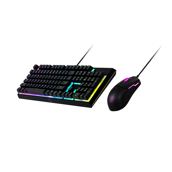 Cooler Master MS-110 HUN fekete USB RGB világító billentyűzet + egér