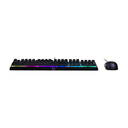 Cooler Master MS-110 HUN fekete USB RGB világító billentyűzet + egér