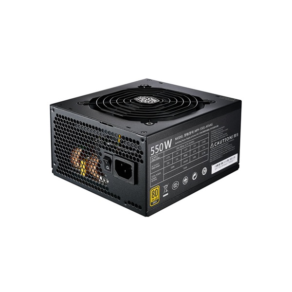 Cooler Master MWE 550W GOLD 12cm ventillátorral dobozos tápegység