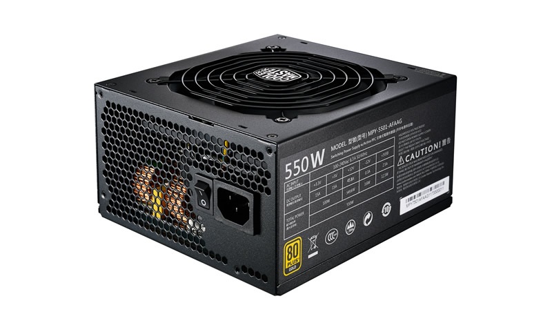 Cooler Master MWE 550W GOLD 12cm ventillátorral dobozos tápegység