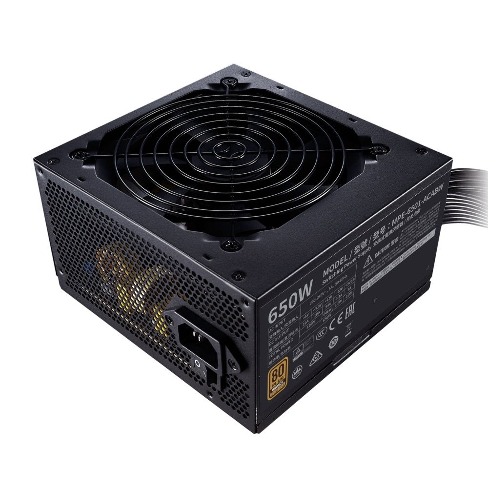 Cooler Master MWE 650W Bronze EU 230V V2 12cm ventilátorral dobozos tápegység
