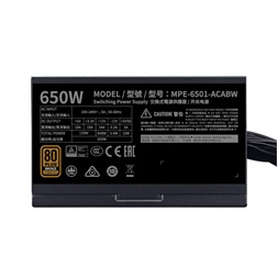 Cooler Master MWE 650W Bronze EU 230V V2 12cm ventilátorral dobozos tápegység