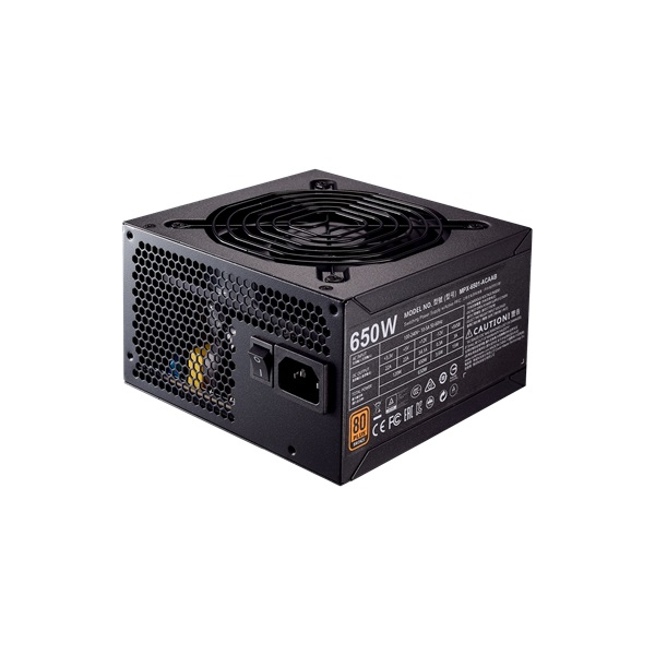 Cooler Master MWE 650W GOLD 12cm ventillátorral dobozos tápegység