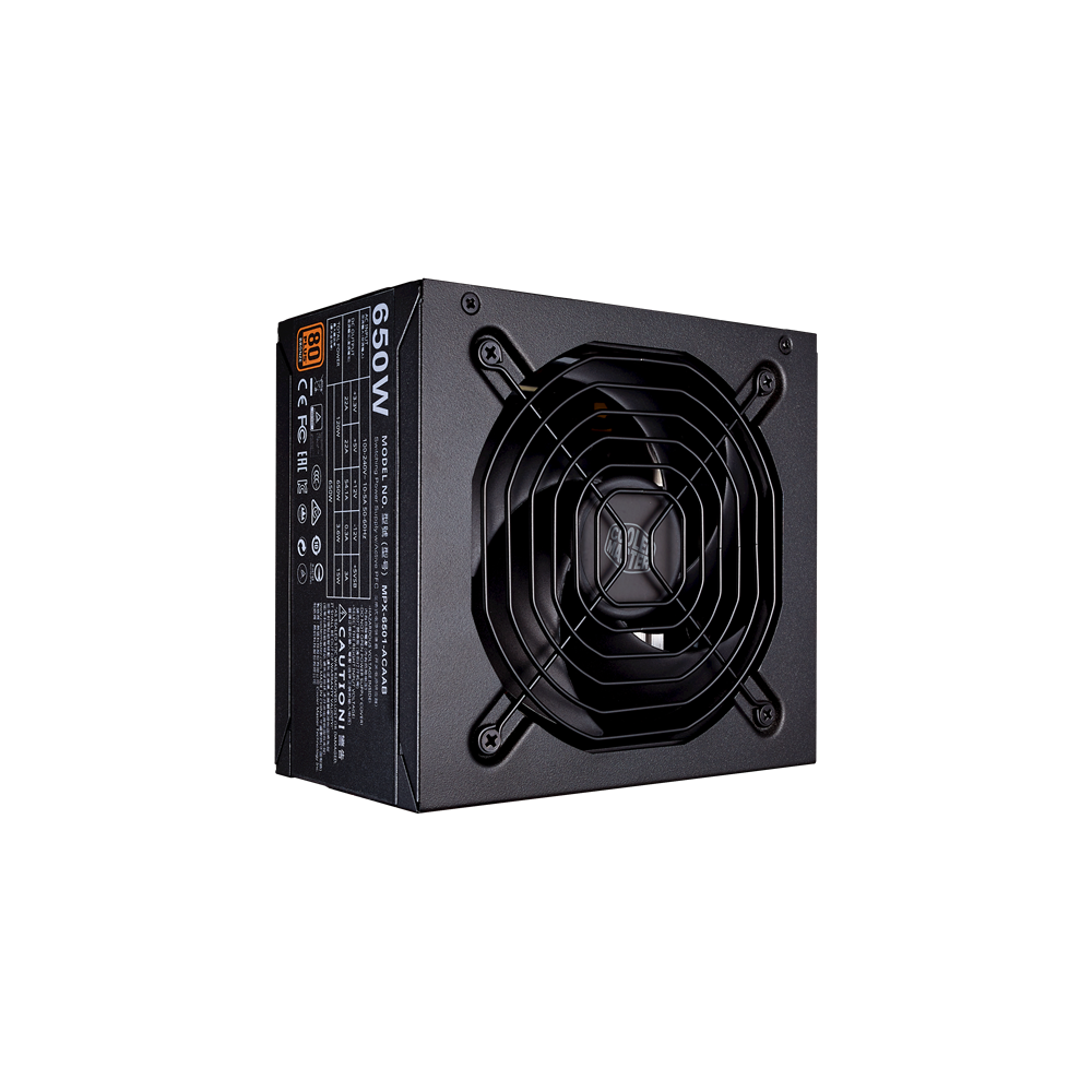 Cooler Master MWE 650W GOLD 12cm ventillátorral dobozos tápegység