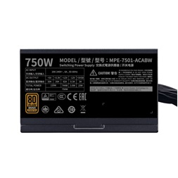 Cooler Master MWE 750W Bronze V2 12cm ventilátorral dobozos tápegység