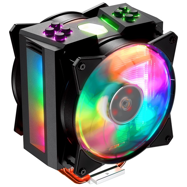 Cooler Master MasterAir MA410M 84x129x158 650-2000RPM (Intel, AMD) LED processzor hűtő