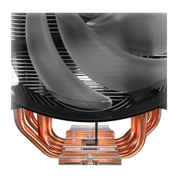 Cooler Master MasterAir MA410M 84x129x158 650-2000RPM (Intel, AMD) LED processzor hűtő