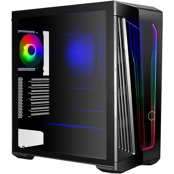 Cooler Master MasterBox 540 táp nélküli ablakos Mid Tower számítógépház fekete