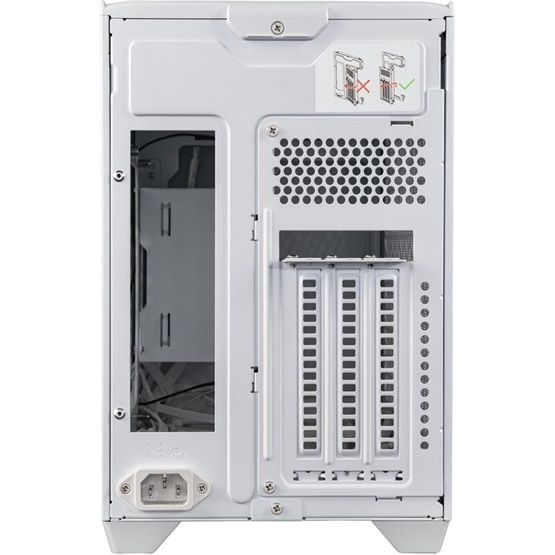 Cooler Master MasterBox NR200P V2 fehér (táp nélküli) mITX ház