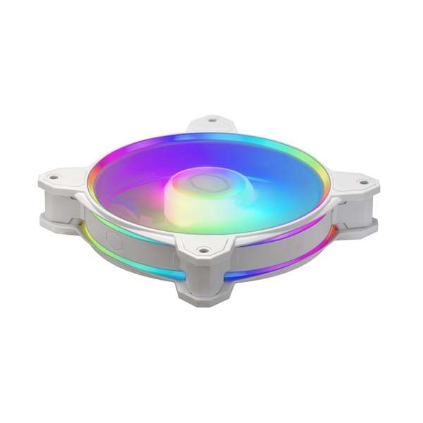 Cooler Master MasterFan MF120 Halo2 120mm fehér ventilátor