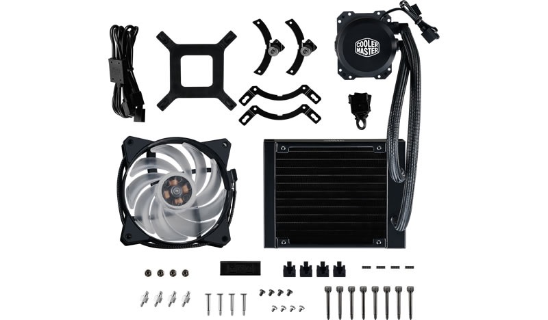 Cooler Master MasterLiquid ML120L 80x76x42mm 650-2000RPM (Intel, AMD) RGB led vízhűtéses processzor hűtő
