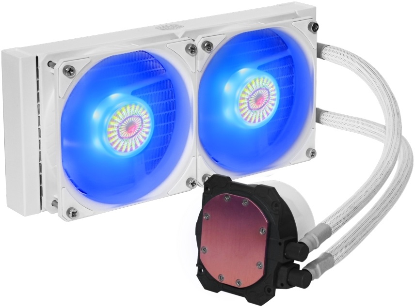 Cooler Master MasterLiquid ML240L V2 RGB White edition vízhűtéses processzor hűtő