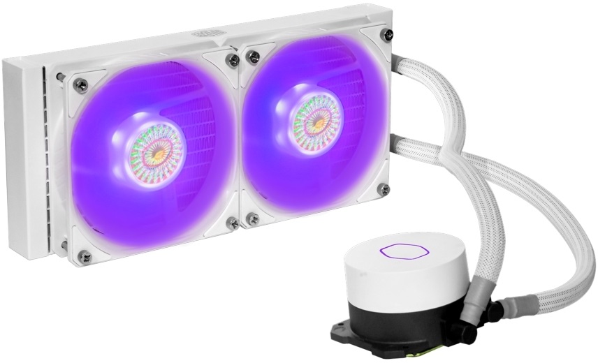 Cooler Master MasterLiquid ML240L V2 RGB White edition vízhűtéses processzor hűtő