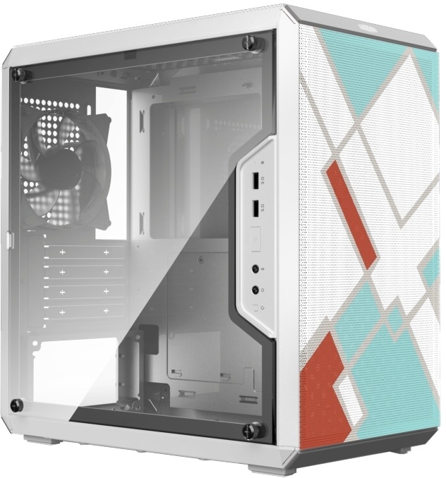 Cooler Master Micro MasterBox Q300L Retro ablakos fehér mATX ház