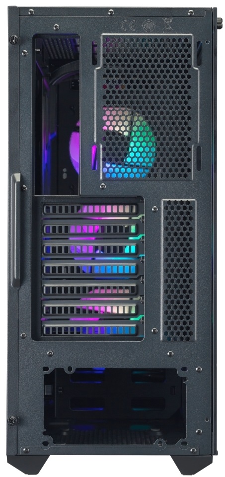 Cooler Master Midi MasterBox TD500 MESH (Táp nélküli) ablakos fekete ATX ház + ARGB kontroller