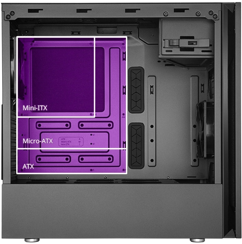 Cooler Master Midi Silencio S600 (Táp nélküli) ablakos fekete ATX ház