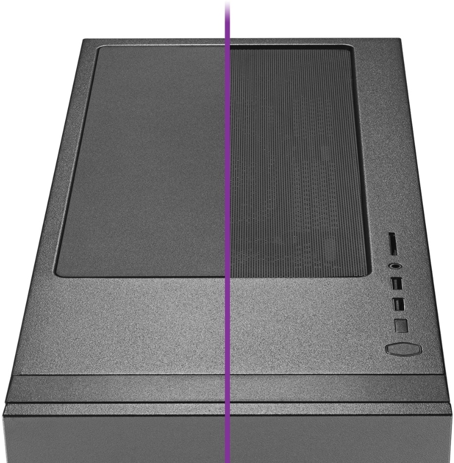 Cooler Master Midi Silencio S600 (Táp nélküli) ablakos fekete ATX ház