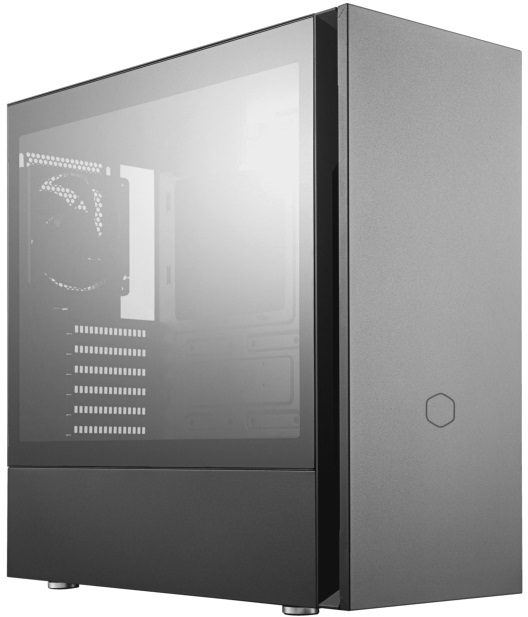 Cooler Master Midi Silencio S600 (Táp nélküli) ablakos fekete ATX ház
