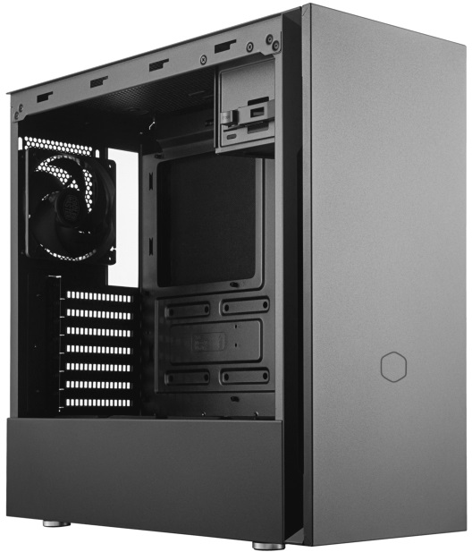 Cooler Master Midi Silencio S600 (Táp nélküli) ablakos fekete ATX ház