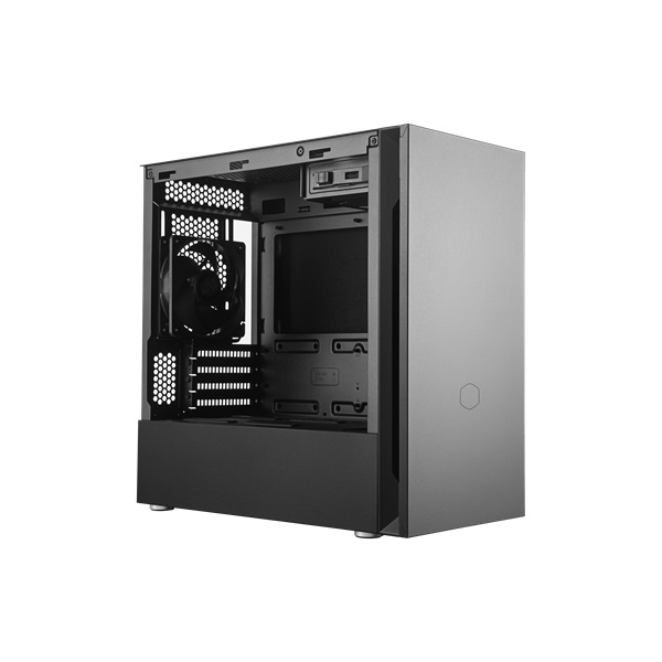Cooler Master Silencio S400 táp nélküli fekete microATX ház