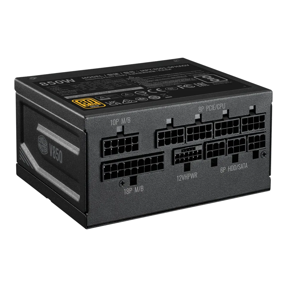 Cooler Master V850 SFX Gold 850W 80+ Gold ventillátorral moduláris tápegység