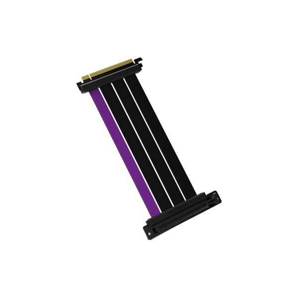 Cooler Master X16 PCIe 4.0 PCIe x16 -> PCIe x16 M/F riser kábel 0.3m fekete-lila 90°