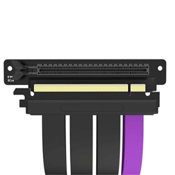 Cooler Master X16 PCIe 4.0 PCIe x16 -> PCIe x16 M/F riser kábel 0.3m fekete-lila 90°