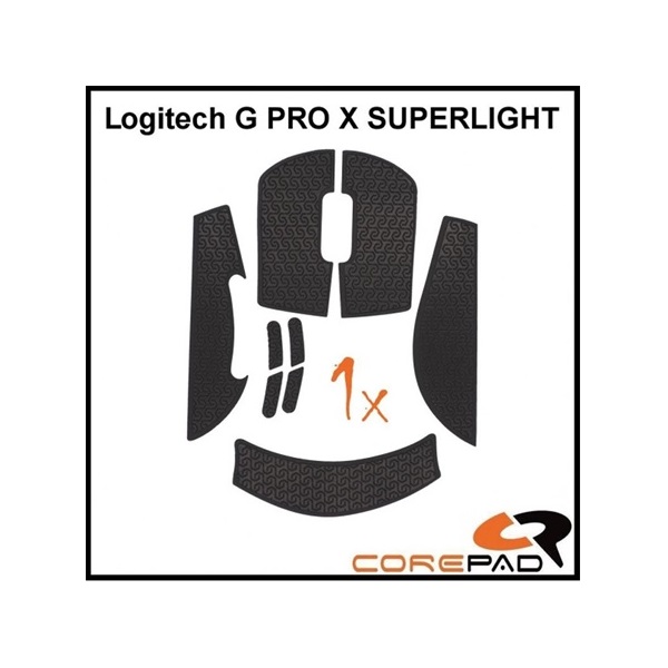 Corepad Logitech G PRO X SUPERLIGHT Soft Grips fekete