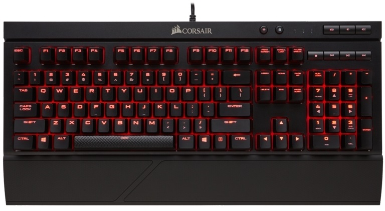 Corsair Gaming K68 - Piros LED - Cherry MX Piros Gamer billentyűzet