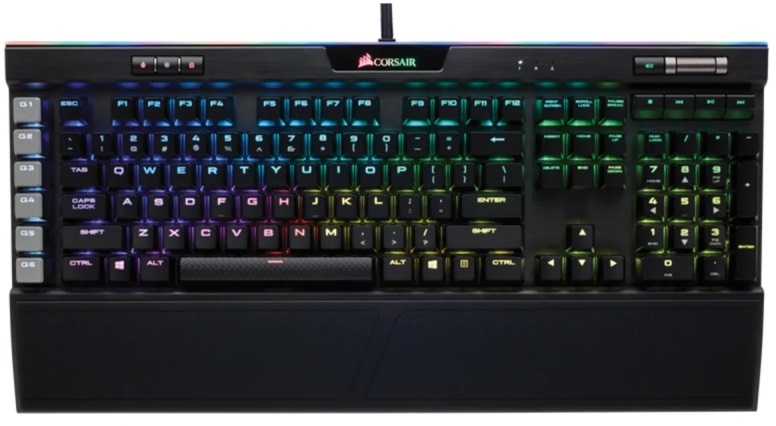 Corsair Gaming K95 RGB Platinum RGB LED Cherry MX Barna Gamer billentyűzet