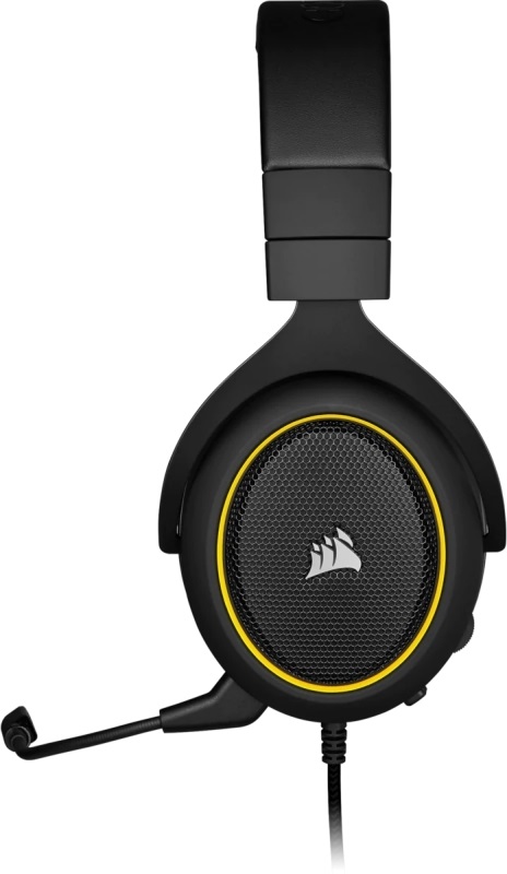 Corsair HS60 PRO Surround sárga gamer headset