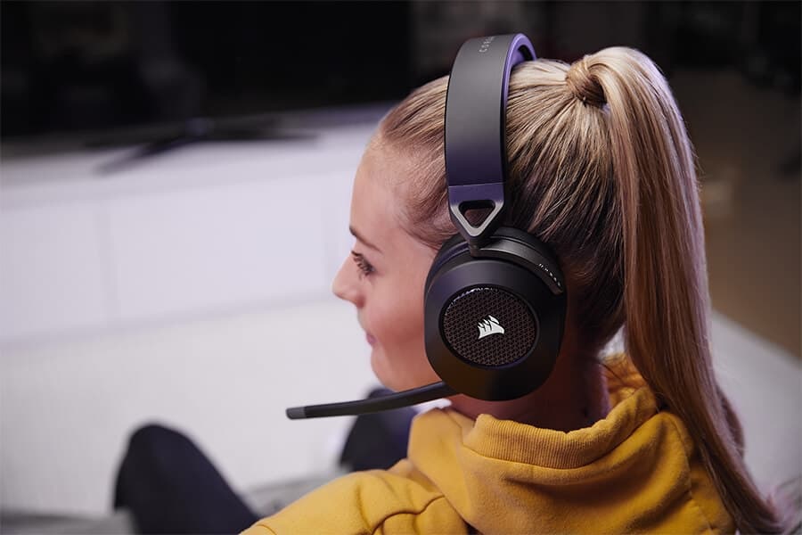 Corsair HS65 vezeték nélküli fekete gamer headset