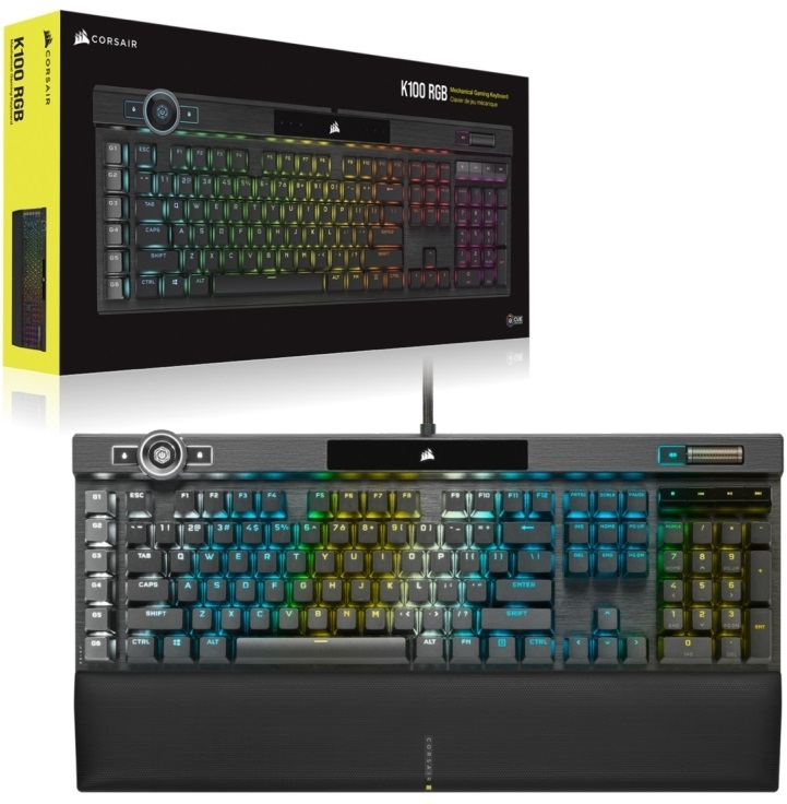 Corsair K100 RGB Cherry MX Speed Gamer billentyűzet