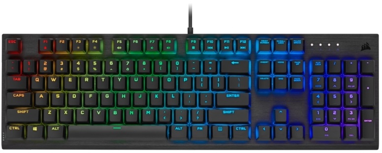 Corsair K60 RGB PRO CHERRY VIOLA Mechanikus Gamer billentyűzet