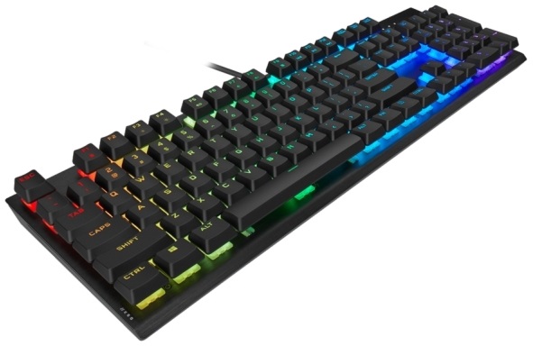Corsair K60 RGB PRO CHERRY VIOLA Mechanikus Gamer billentyűzet