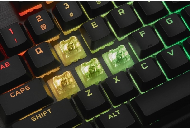 Corsair K60 RGB PRO CHERRY VIOLA Mechanikus Gamer billentyűzet