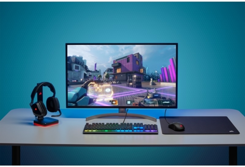 Corsair K60 RGB PRO CHERRY VIOLA Mechanikus Gamer billentyűzet